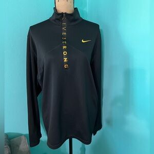 EUC NIKE Men’s Dri Fit Live Strong Pullover 1/4 Zip Long Sleeve Size XL